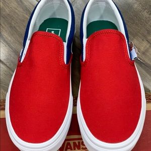 VANS CLASSIC SLIP ON VANS YACHT CLUB red/blue MENS